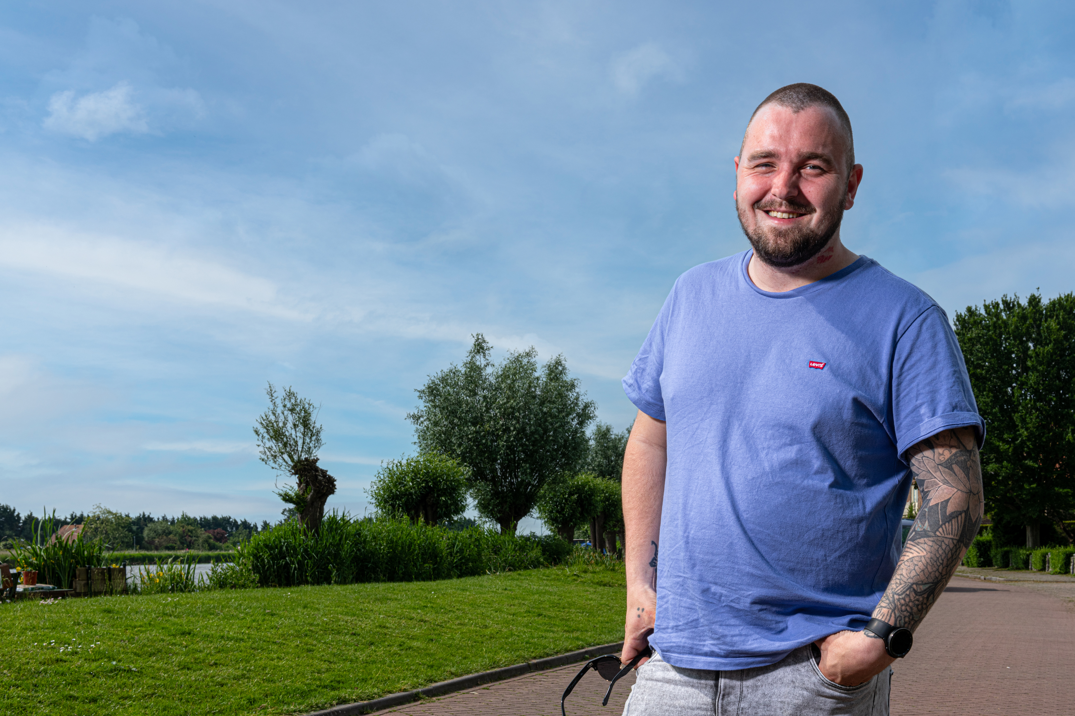 Nick bij het Kanaalpark