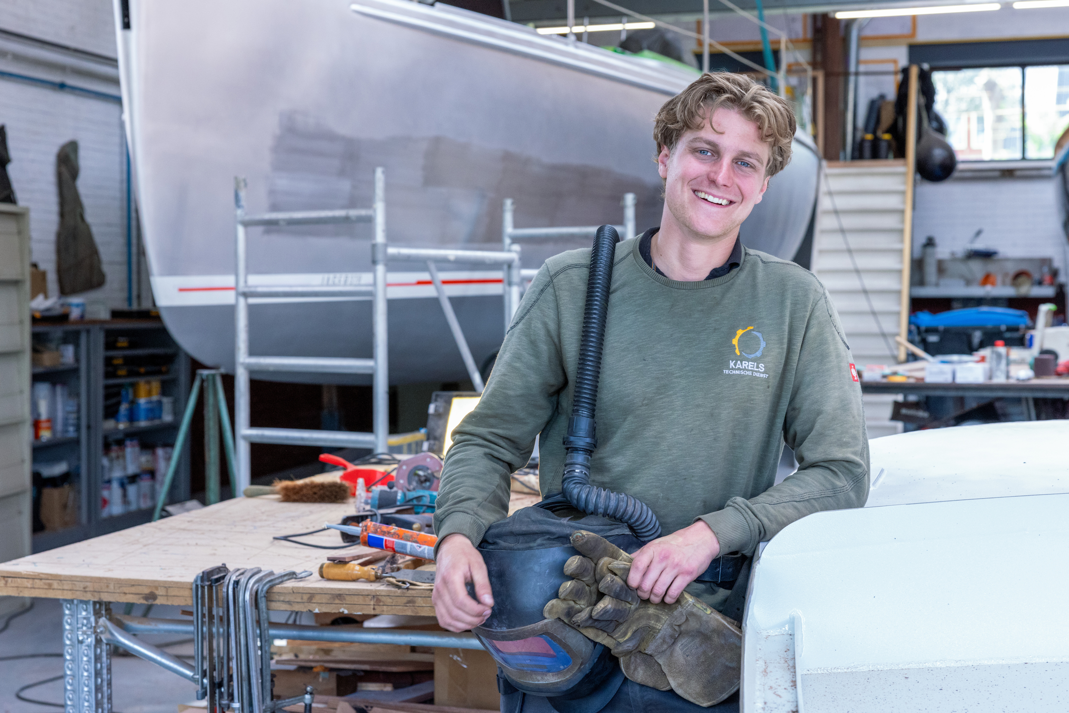 Stijn Karels bij de Scheepbouw